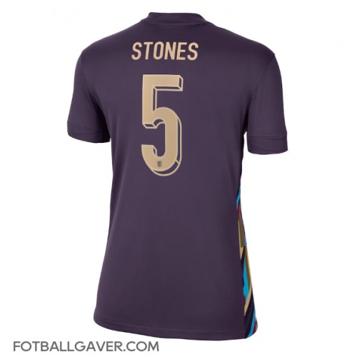 England John Stones #5 Fotballklær Bortedrakt Dame EM 2024 Kortermet England John Stones #5 Fotballklær Bortedrakt Dame EM 2024 Kortermet